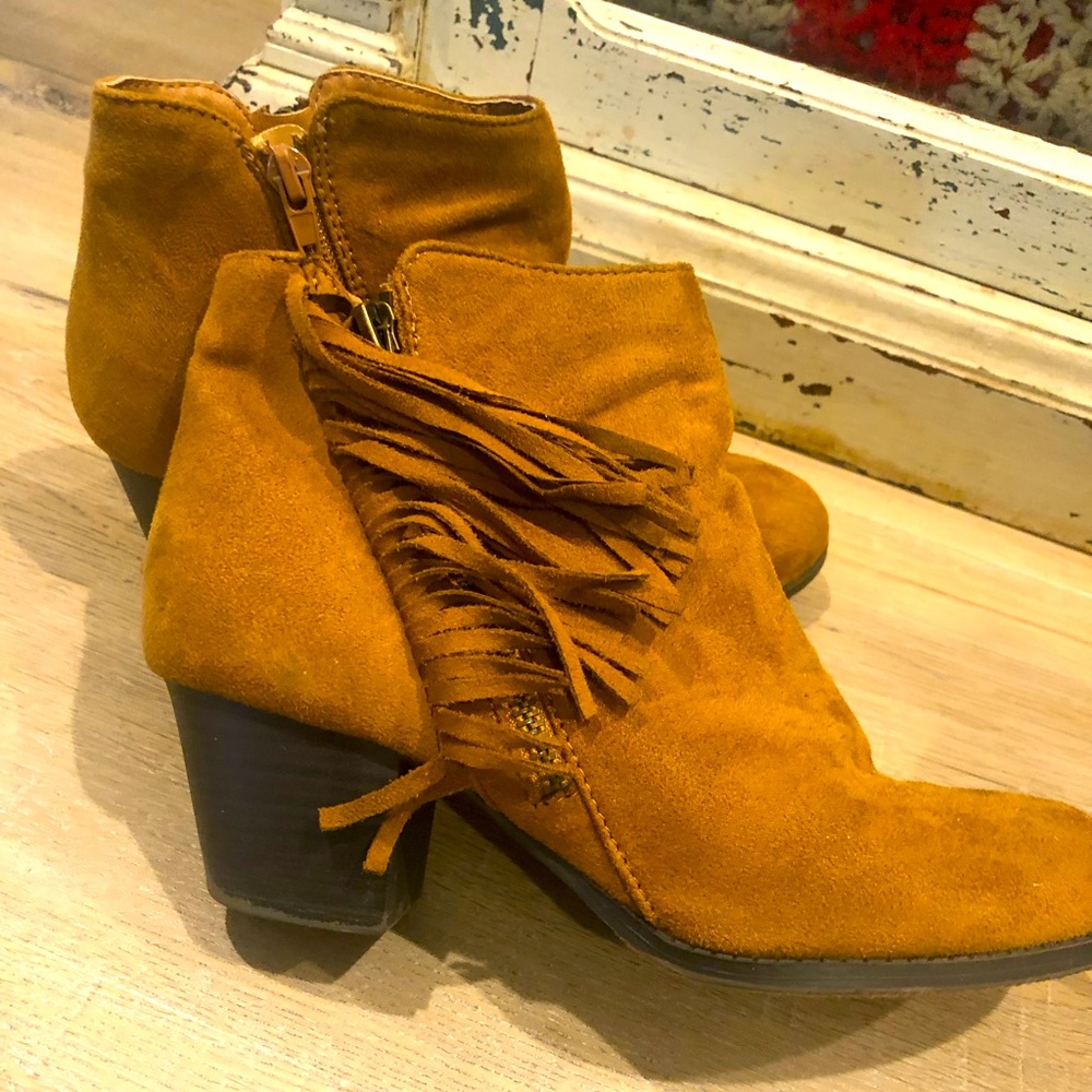 Cute suede booties